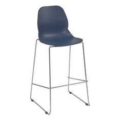 Polyprop Stool Sled Fr Plum