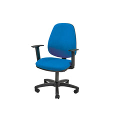High Back Operator Chair With Pcb Mechanism Upholstered In xtreme Fr5 Fabric - With Height Adjustable Arms Ocean Ys100
