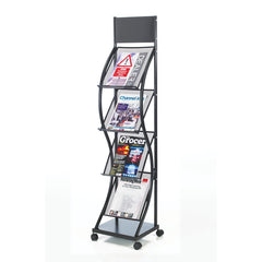 Freestanding Mesh Brochure Dispenser - White