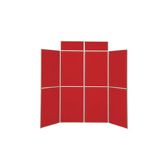 Fold Disp Ttop 1800X1150 8Panel Red
