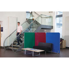 Partition Curved 1800X1600 Blue