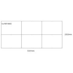 Wboard Wall N/Mag 1779 X 1176Mm Pk6