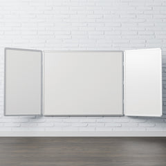 Non Magnetic Space Saving Winged Whiteboard
- 1200 x 1200