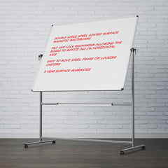 Mobile Revolving Non Magnetic Whiteboard
- Non Magnetic 900 x 1500
