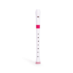 Nuvo N310 descant recorder - White with pink trim