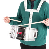Percussion Plus 12\" snare drum with vest harness