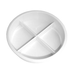 4 Division Plastic Saucer Pack 10