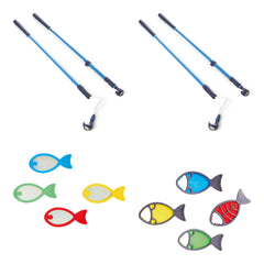 Profile, Gonge Fishing Complete Set - 1x Shimmer Fish - 1x Hungry Fish - 2x Fishing Rod