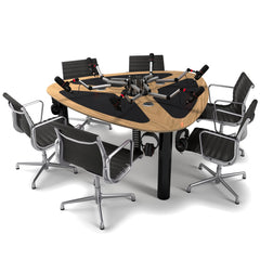 AKA Design ProVoice V6 podcasting studio desk – Oak