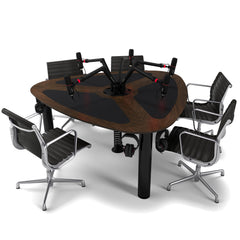 AKA Design ProVoice V6 podcasting studio desk – Walnut