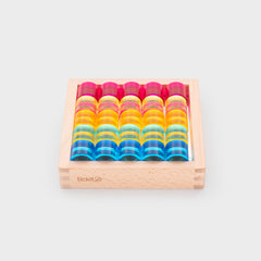 GEM CIRCLE MIRROR TRAY , PK25+Tray