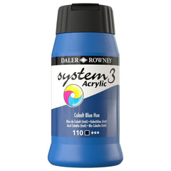 DAL SYSTEM3 ACRYLIC 500ML COBALT BLUE HUE -Min Qty 1