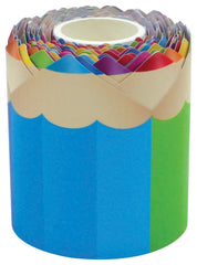 COLORED PENCILS ROLLED BORDER