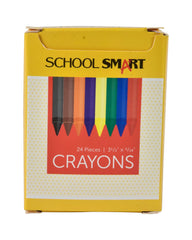 CRAYONS SCHOOL SMART STANDARD ASST COLORS SET OF 24