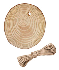 WOOD ORNAMENTS 3 INCH EACH