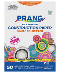 CONST PPR 9X12 HOLIDAY RED PRANG PACK OF 50
