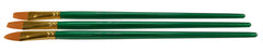 BRUSH OPTIMUM GOLDEN TAKLON LH FLAT 1/2 IN - SAX PACK OF 3