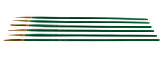 BRUSH OPTIMUM GOLDEN TAKLON LH RND SZ 0 - SAX PACK OF 6