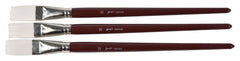 BRUSH OPTIMUM WHT TKLN LH FLT SZ 10 - SAX PACK OF 3