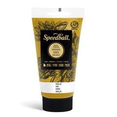 INK WATER SOLUBLE BLOCK PRINTING 2.5 OZ GOLD