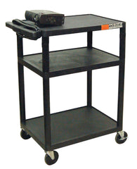 AUDIO VISUAL CART LUXOR LP AV TABLE 24WX18DX34H BLACK