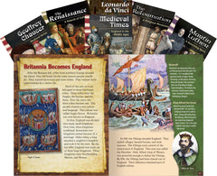 BOOKS FROM MEDIEVAL TO RENAISSANCE SET OF 6