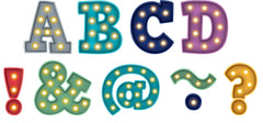 LETTERS MAGNETIC MARQUEE BOLD BLOCK 2 IN SET OF 70
