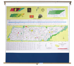MAP TENNESSEE 68X50 ON ROLLER