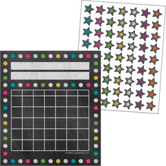 CHALKBOARD BRIGHTS CHARTS-STARS MINI STICKERS