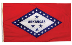 FLAG - ANNIN ARKANSAS STATE INDOOR FLAG - COLONIAL NYL-GLO NYLON - 3 X 5 FT