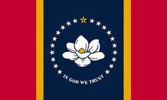 FLAG - ANNIN MISSISSIPPI STATE OUTDOOR FLAG - SOLARGUARD NYL-GLO NYLON - 3 X 5 FT