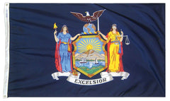 FLAG - ANNIN NEW YORK STATE OUTDOOR FLAG - SOLARGUARD NYL-GLO NYLON - 3 X 5 FT
