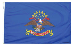 FLAG - ANNIN NORTH DAKOTA STATE OUTDOOR FLAG - SOLARGUARD NYL-GLO NYLON - 3 X 5 FT
