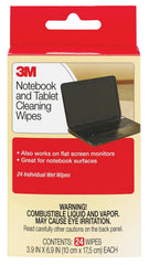 WIPES - 3M SCREEN CLEANING WIPES - 24 INDIVIDUALLY WRAPPED WIPES - UNSCENTED - EACH