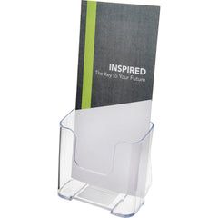HOLDER LITERATURE/LEAFLET 4-3/8X3-1/4X7-3/4 IN CLEAR DEF77501