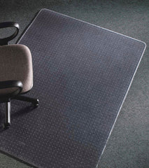 CHAIR MAT - SUPERMAT RECTANGLE CHAIR MAT FOR CARPET - STRAIGHT EDGE - 46 W X 60 D IN - CLEAR COLOR