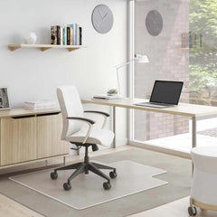 CHAIR MAT - DEFLECTO - SUPERMAT CHAIRMAT FOR CARPET - LIPPED - 46 W X 60 D IN - CLEAR COLOR