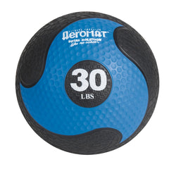 MEDICINE BALL - DELUXE 30 LBS - BLUE AND BLACK