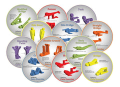 SPOT MARKER HOTSPOTS CORE EXERCISE SET OF 12