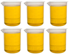BEAKER POLYPROPYLENE 250ML PACK OF 6