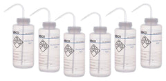 WASH BOTL DISTILLED WATER 1000ML 2 COLOR PK6