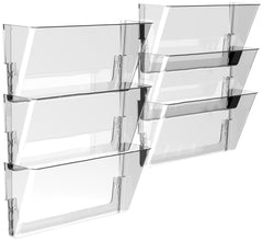 WALL POCKET STOREX LEGAL CLEAR PACK OF 6