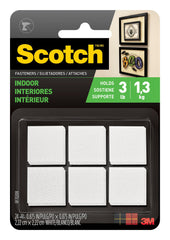 FASTENERS MOUNTING HOOK AND LOOP SCOTCH 7/8IN X 7/8IN PACK/24
