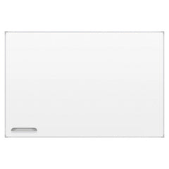 MARKERBOARD - MOORECO PORCELAIN STEEL WHITEBOARD - ULTRA TRIM W/ SILVER TRIM MAGNETIC W/ TRAY ACCESSORY - 4X8 FT
