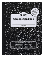 PPR COMP BOOK HRD CVR 9.75X7.5 WR DRY ERAS 100 SHT