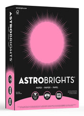 PAPER COPIER 8.5X11 24 LBS PULSAR PINK ASTROBRIGHT REAM