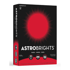 PAPER COPIER 8.5X11 24 LBS RE ENTRY RED ASTROBRIGHT REAM