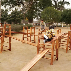 16-piece outdoor integrated fitness ladder