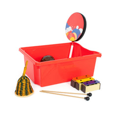 Monarch 5x 20L extra strong storage box and lid set - Red