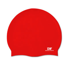 DS Adult Silicone Swimming Cap - Red